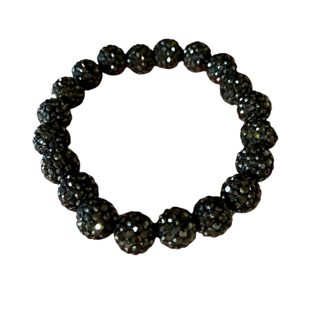 Hand Crafted Black Beaded Bracelet